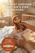 Handmade Crochet My First  Doll Personalized 13-Inch Gift in Box