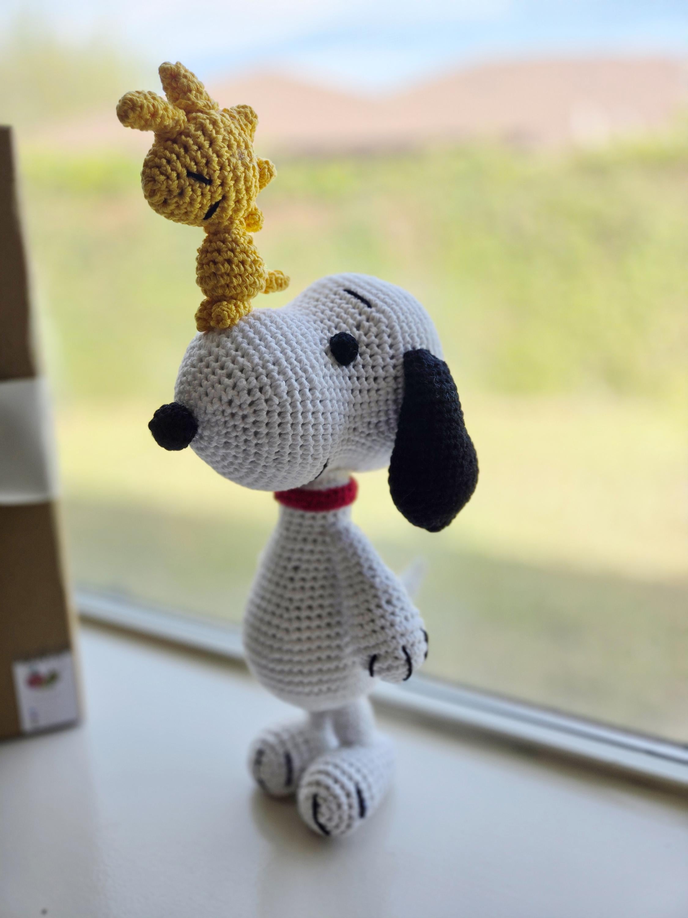 Crochet Snoopy and Woodstock Doll Amigurumi Handmade