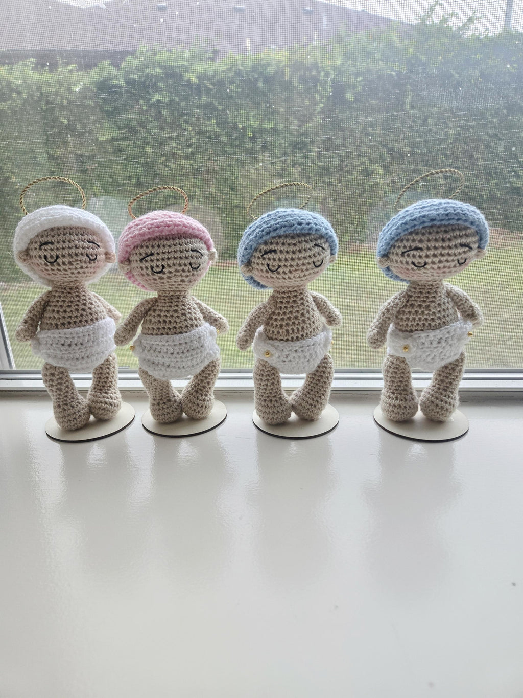 Handmade Baby Crochet Doll  Personalized (7 inches) - Ready for Gifting in a Box with Ribbon