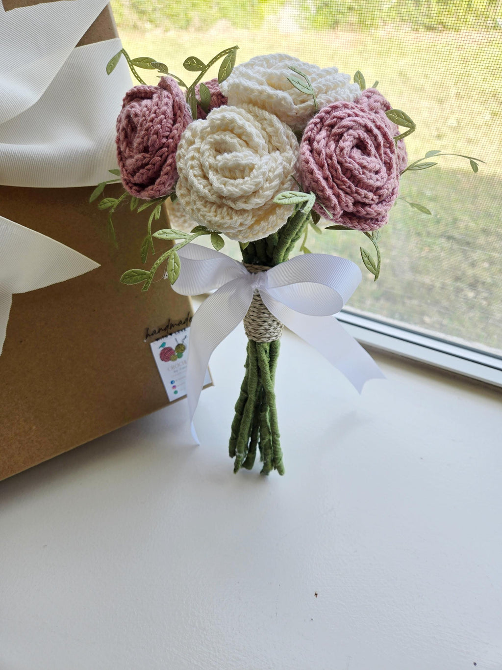 Bouquet Crochet Rose Flowers 12