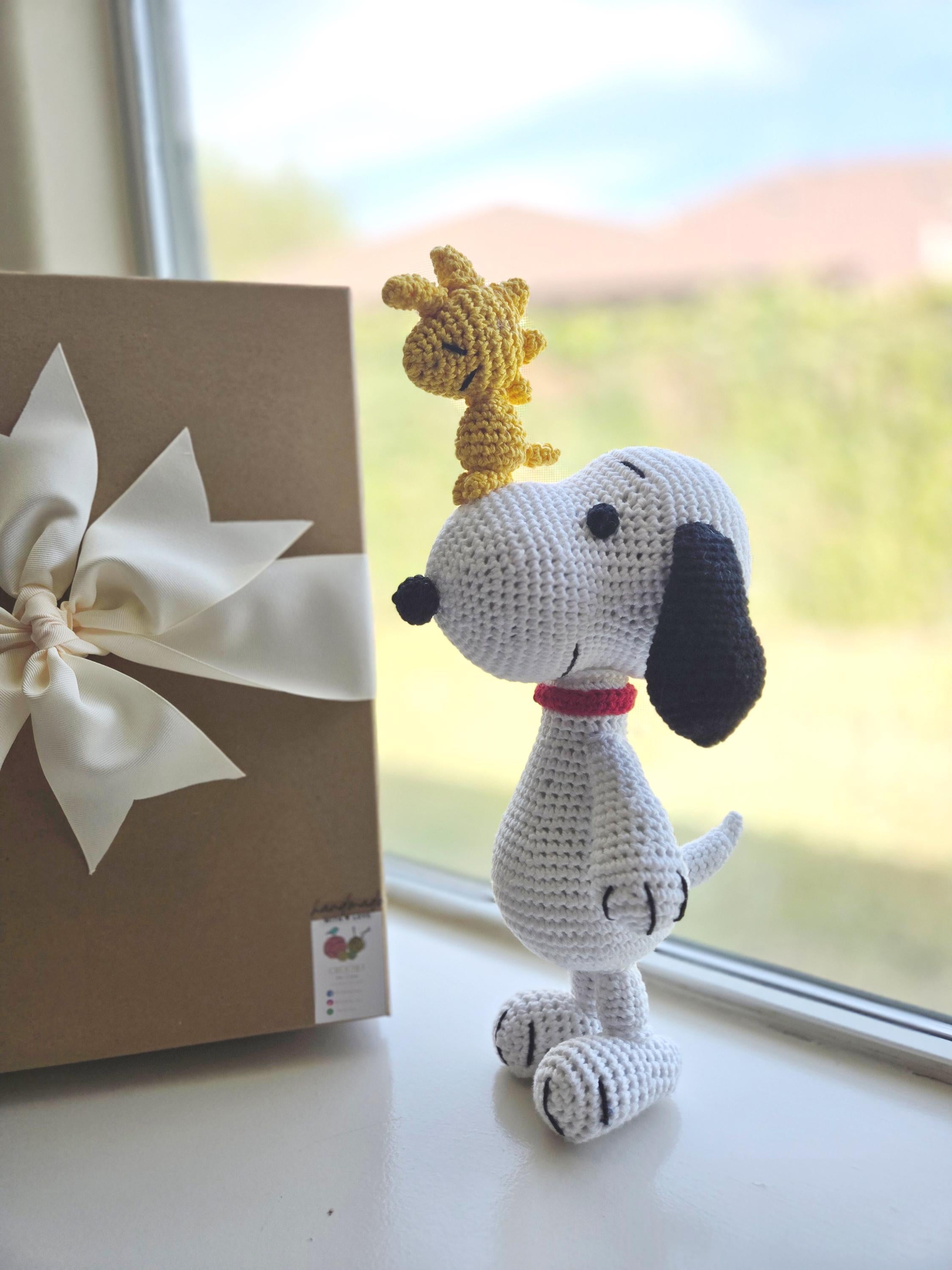Crochet Snoopy and Woodstock Doll Amigurumi Handmade