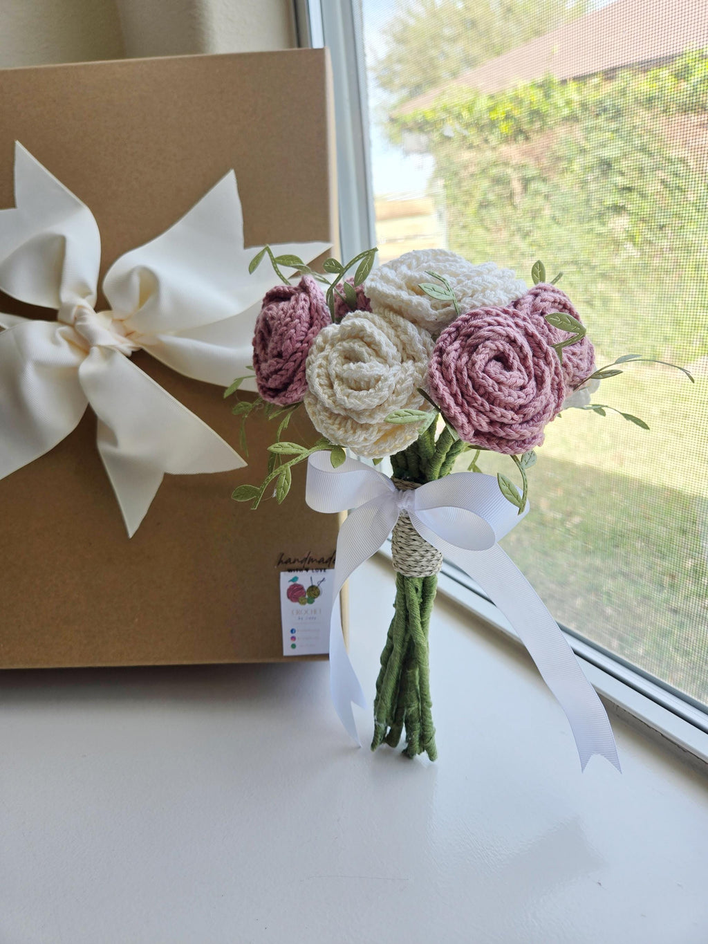 Bouquet Crochet Rose Flowers 12