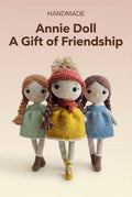 Handmade Crochet Annie Doll Personalized 13'' - Acrylic & Cotton Yarn, Gift Boxed