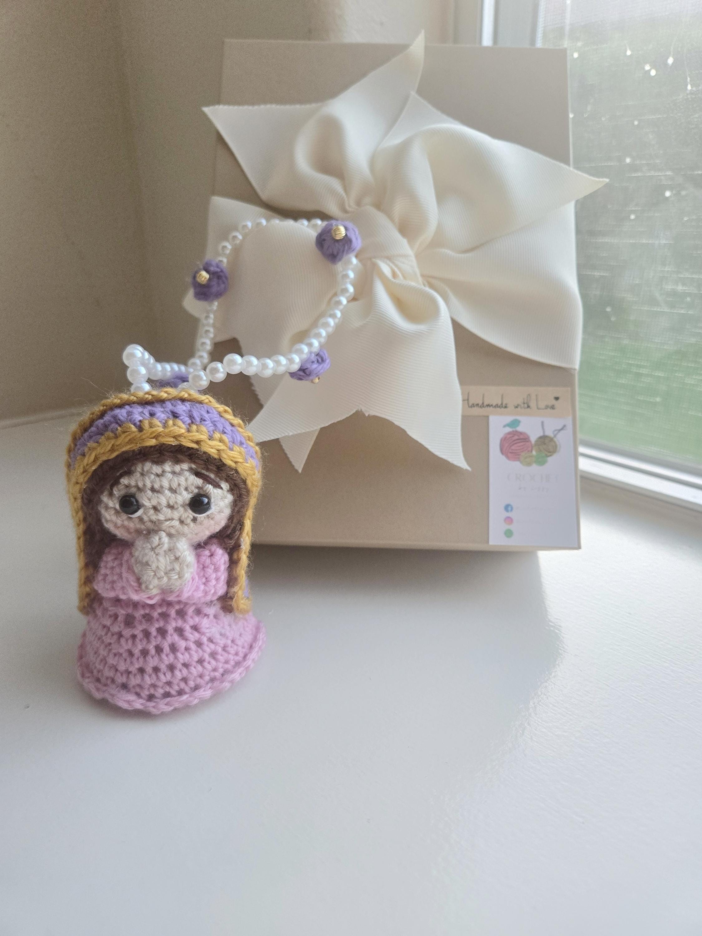 Handmade Crochet  Virgin Charm Car