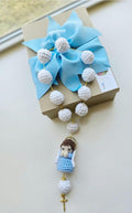 Crochet Blue Angel Rosary Handmade