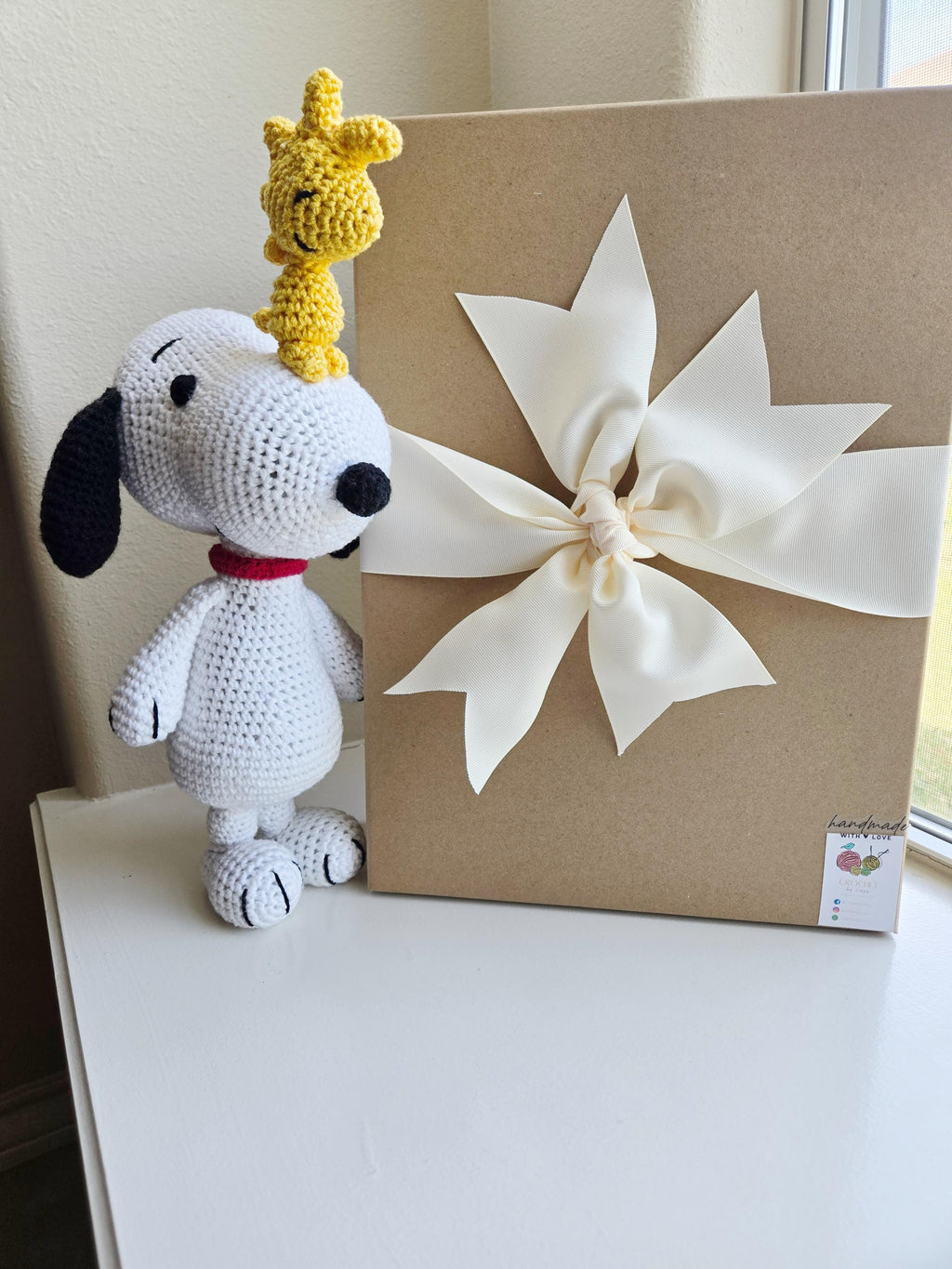 Crochet Snoopy and Woodstock Doll Amigurumi Handmade