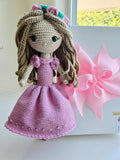 Handmade Crochet Doll - 13" with dress